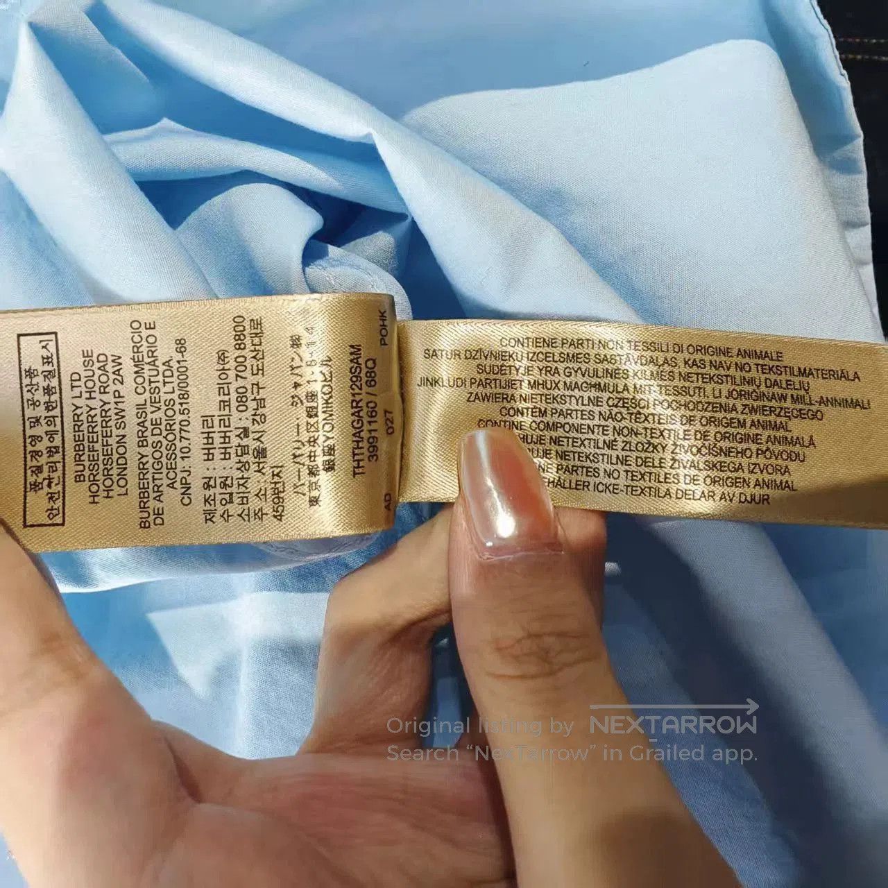 Burberry burberry light blue checkered long sleeve shirt. Size US M / EU 48-50 / 2 - 7 Thumbnail