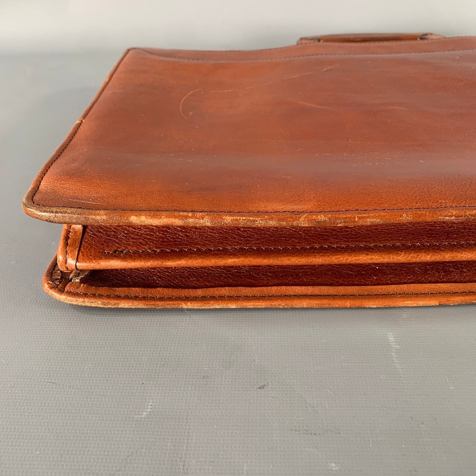 Vintage VINTAGE Brown Leather Briefcase Size ONE SIZE - 6 Thumbnail