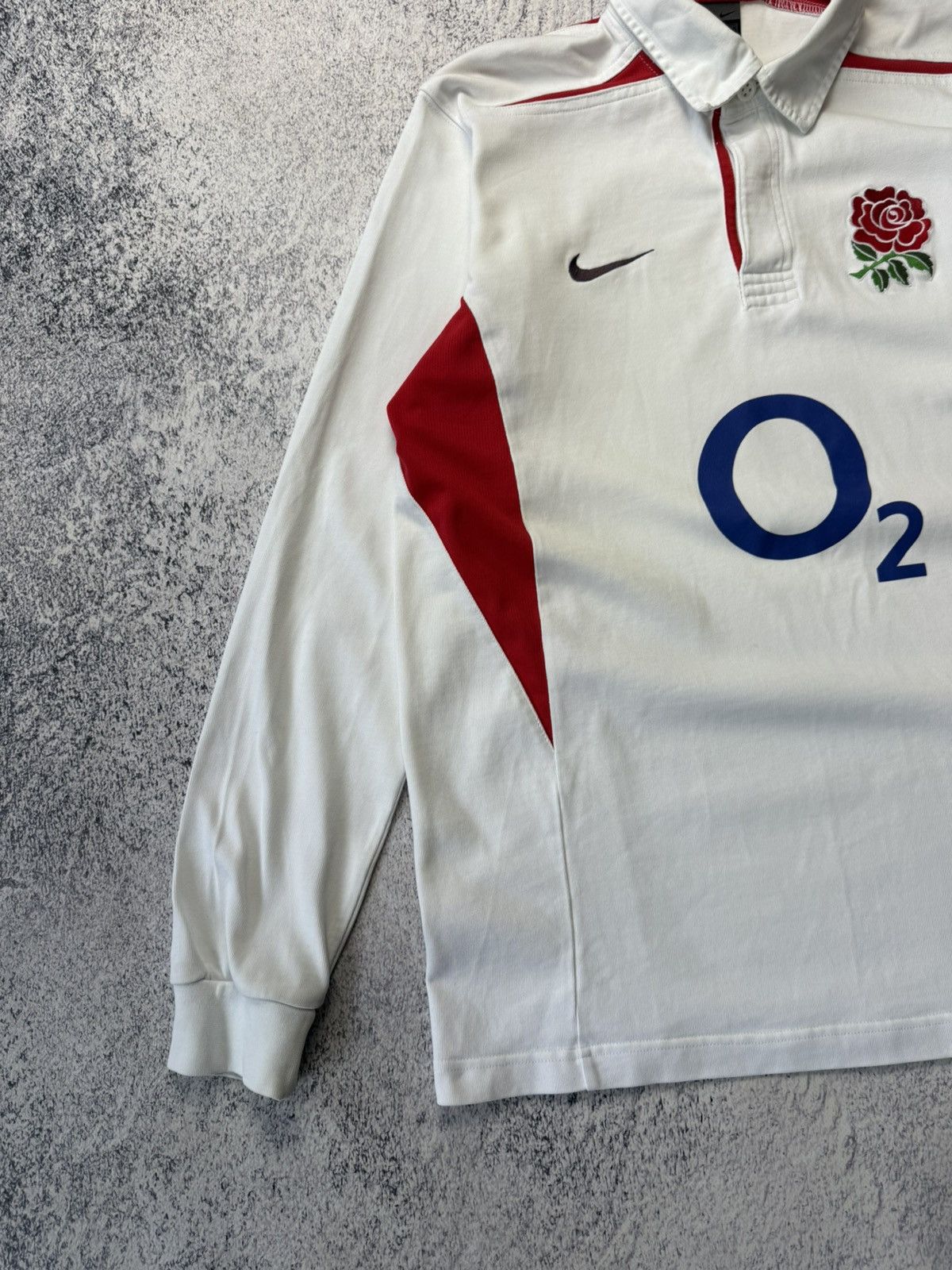 Nike England Rugby Union Home Shirt 2003 Jersey Nike Long Sleeve Size US L / EU 52-54 / 3 - 7 Thumbnail