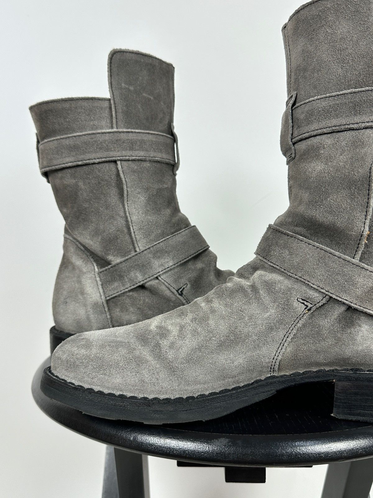 Fiorentini + Baker Fiorentini + Baker Eternity 2 Buckle Moto Ankle Suede Boots Size US 7 / IT 37 - 20 Thumbnail