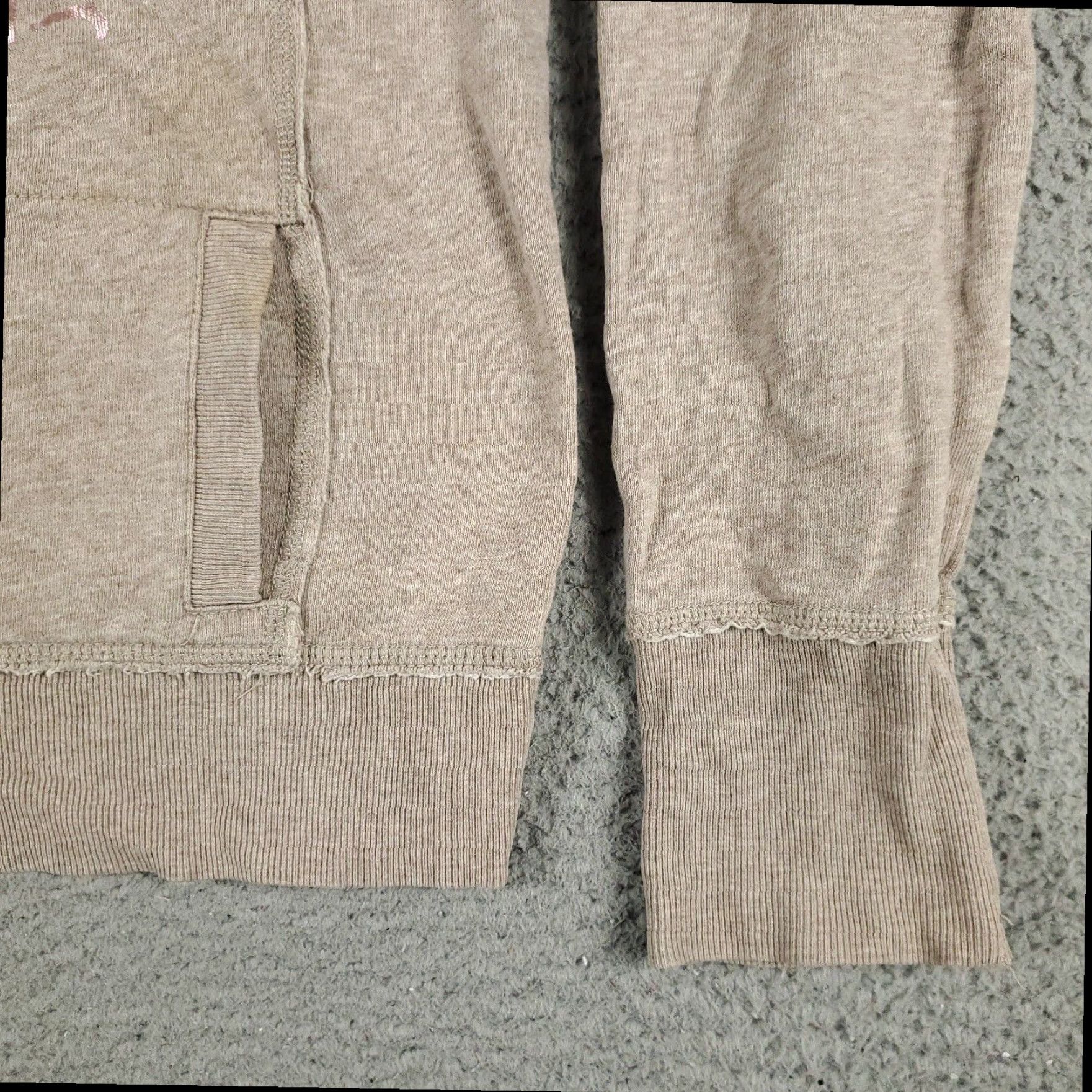 American Eagle Outfitters American Eagle Beige Hoodie Sweatshirt Women's Medium Cotton Blend Fleece Pullover Size M / US 6-8 / IT 42-44 - 5 Thumbnail