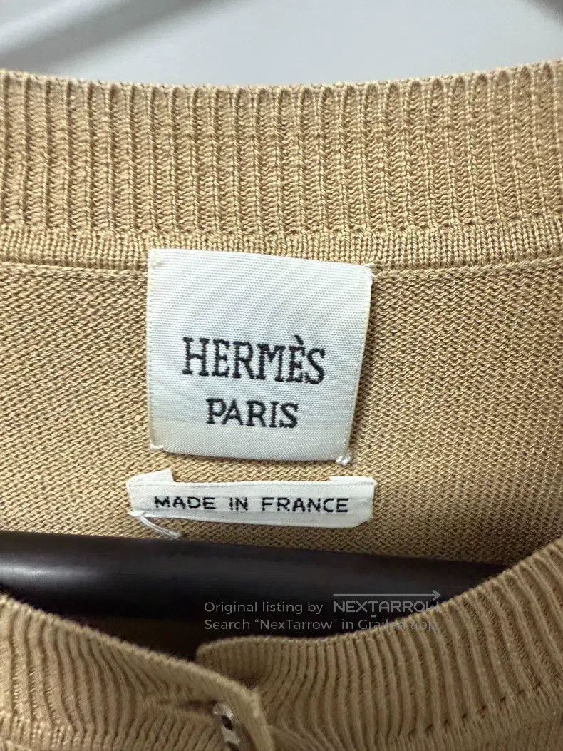 Hermes Hermes Classic camel-colored knit cardigan Size XS / US 0-2 / IT 36-38 - 3 Thumbnail