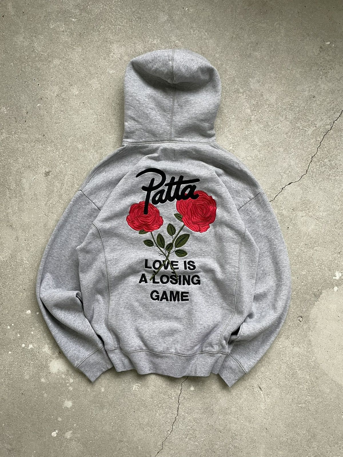 Patta love is a losing game hoodie sale