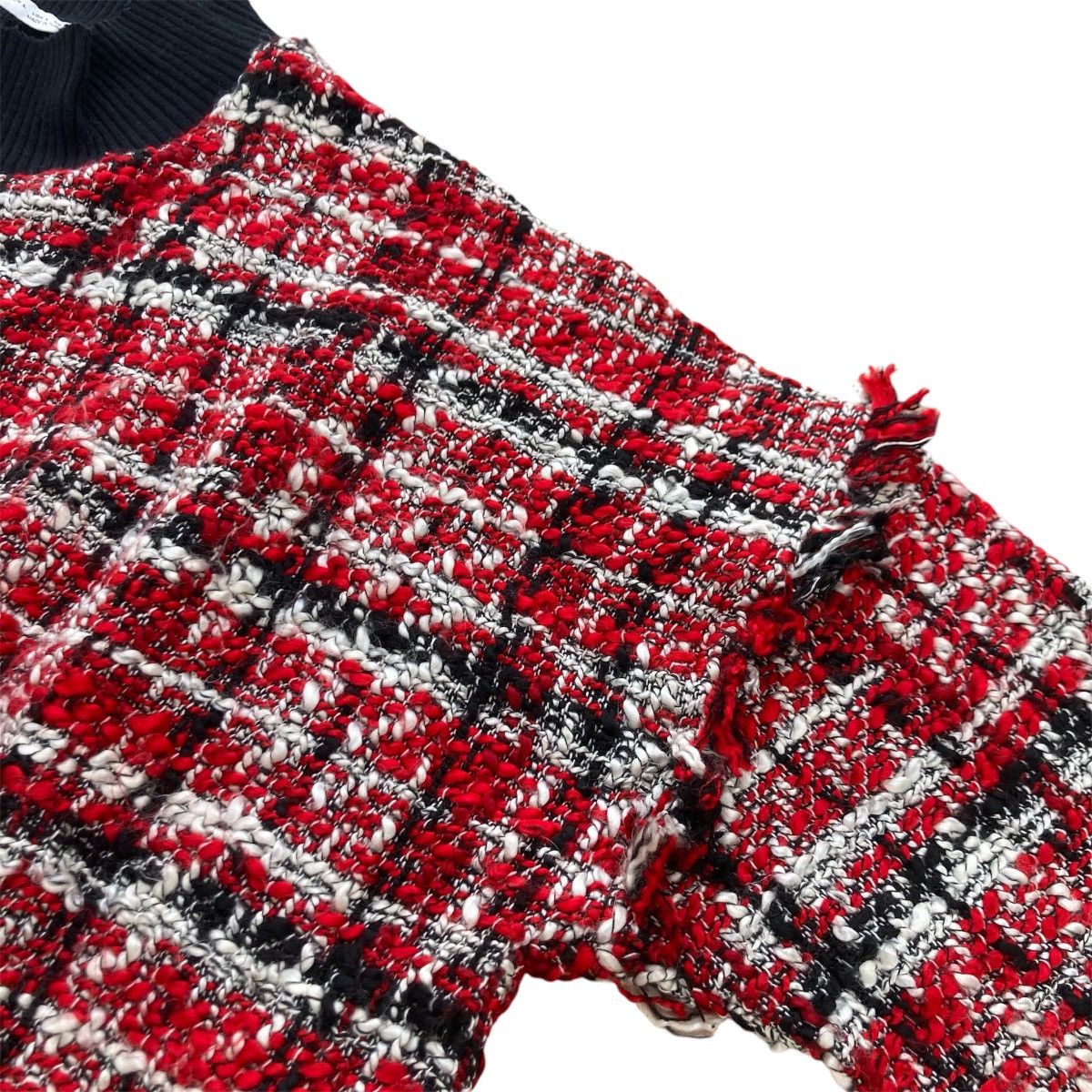 Zara ZARA TWEED SWEATER Size L / US 10 / IT 46 - 5 Thumbnail