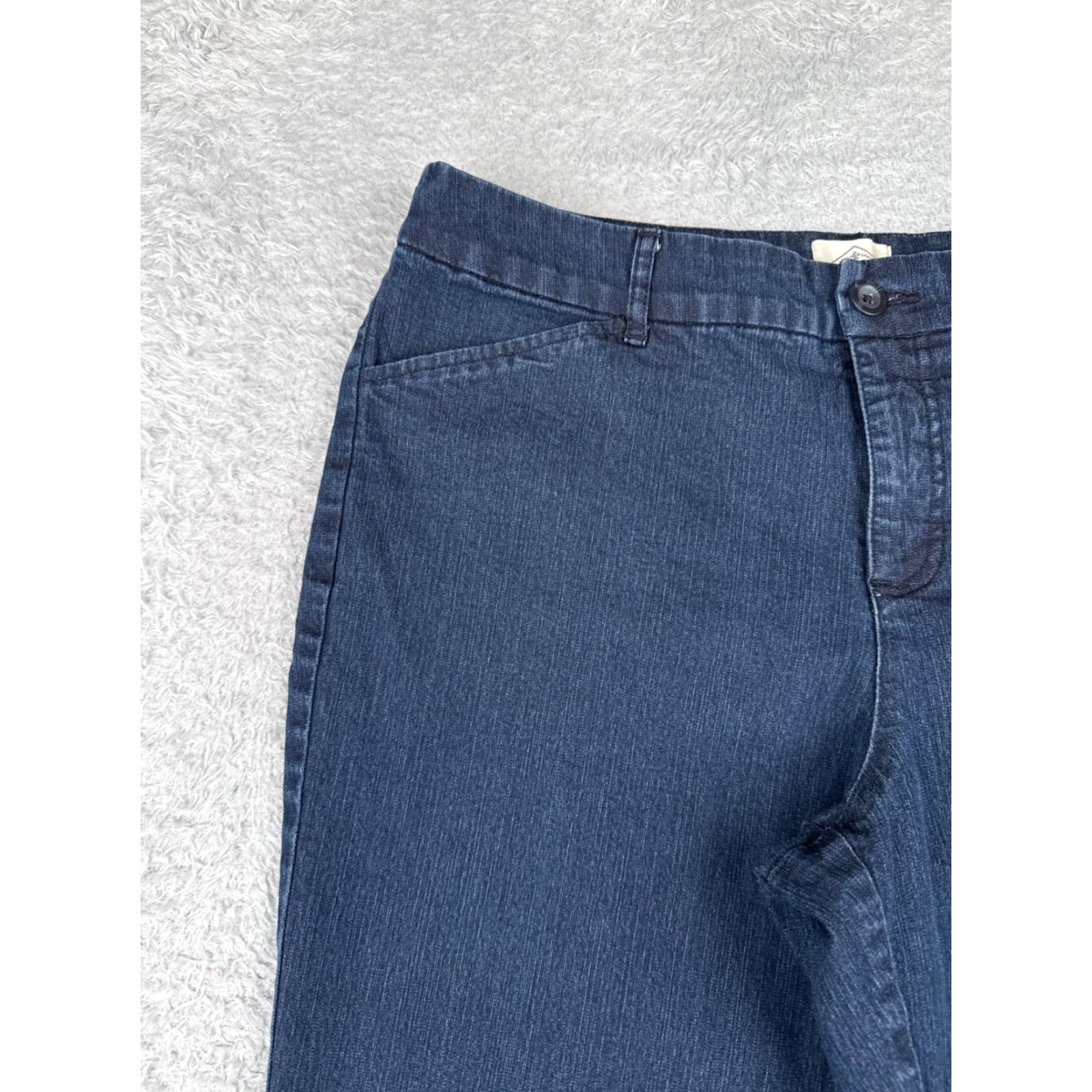 Vintage St Johns Bay Jeans Women 14 Blue Denim Capri Crop Mid Rise 34x18 Cotton Blend Size 36" / US 14 / IT 50 - 4 Thumbnail