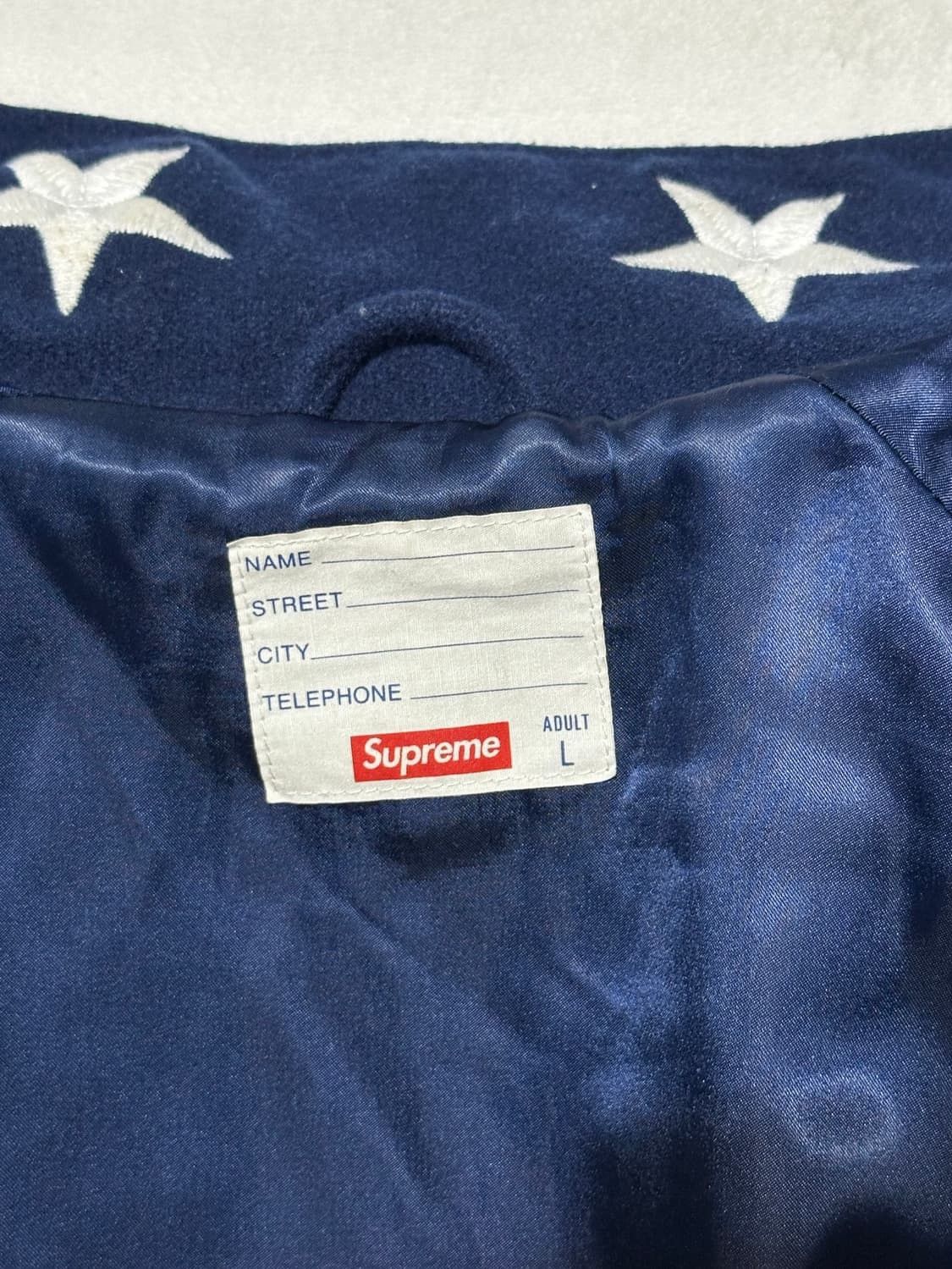 Supreme Supreme *Rare* 16FW Stars Zip Stadium Jacket Size US L / EU 52-54 / 3 - 7 Thumbnail