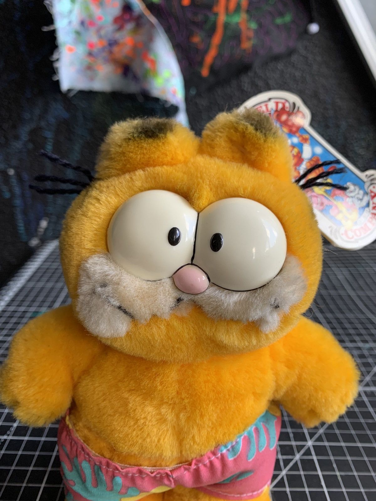 Vintage RARE Vintage 80s Garfield "Wave Rider" Plush – Dakin Korea Size ONE SIZE - 2 Thumbnail