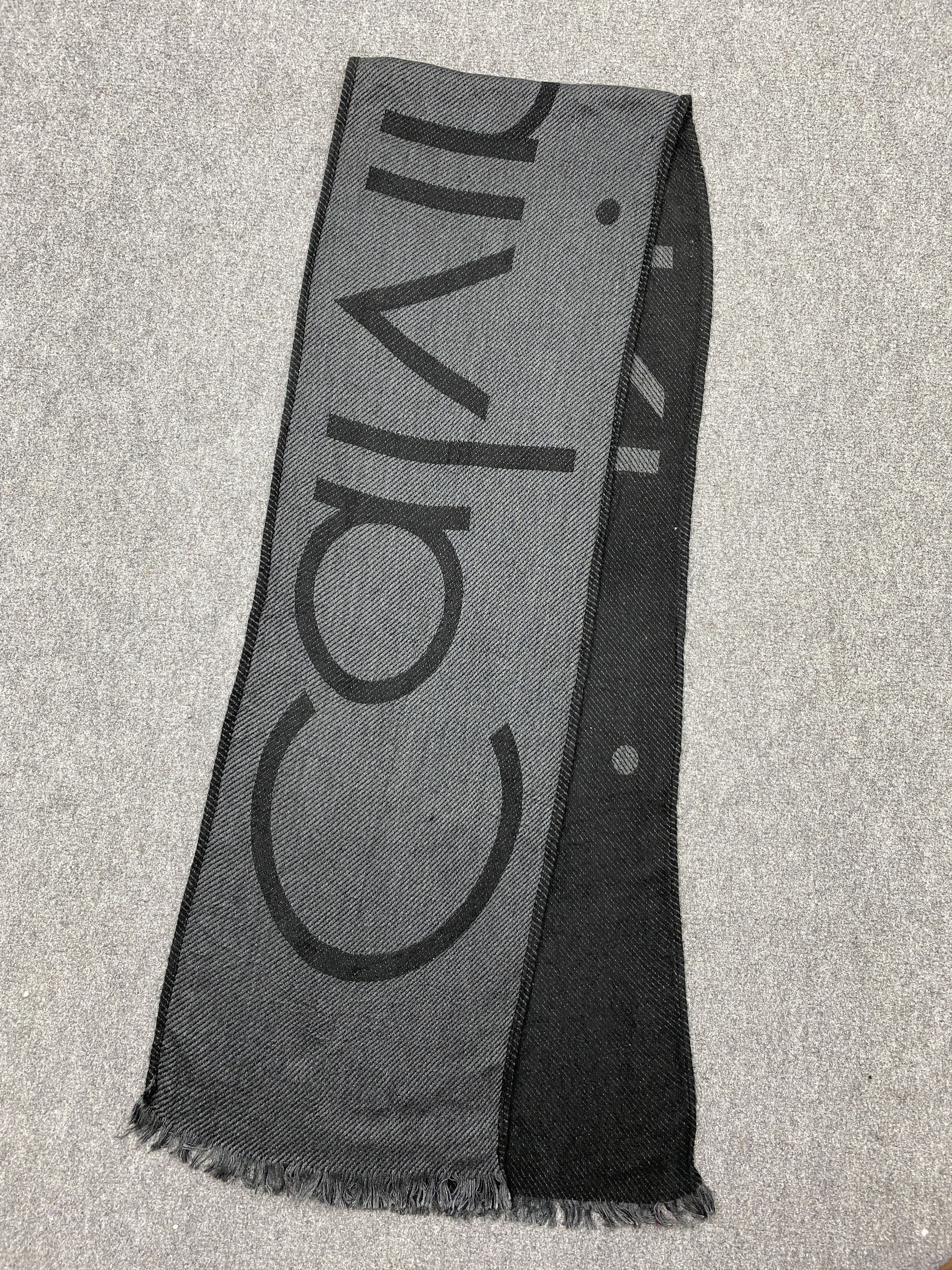 Calvin Klein Vintage Calvin Klein Spell Out Muffler Scarf - SC0061 Size ONE SIZE - 4 Thumbnail