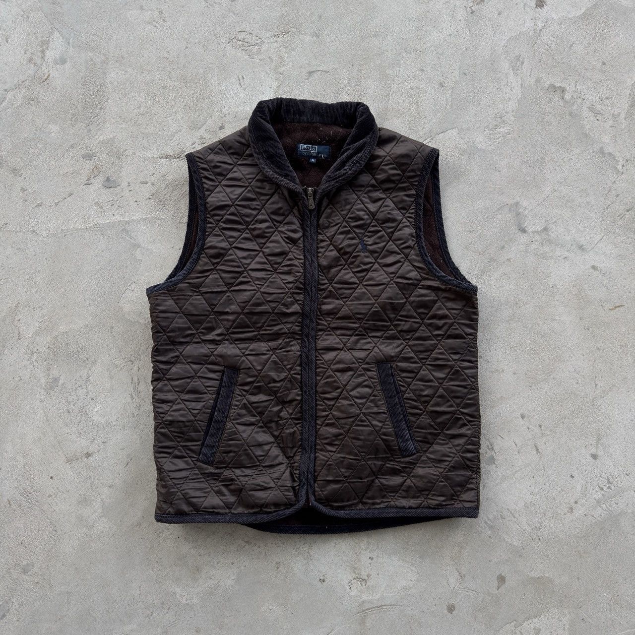 Polo Ralph Lauren Polo Ralph Lauren Quilted Gilet Brown Corduroy Trim Medium Size US M / EU 48-50 / 2 - 1 Thumbnail