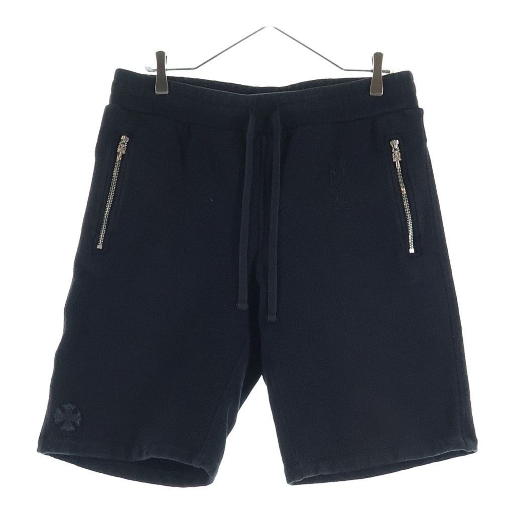 Chrome Hearts Chrome Hearts Y Not Leather Patch Sweat Shorts Grey