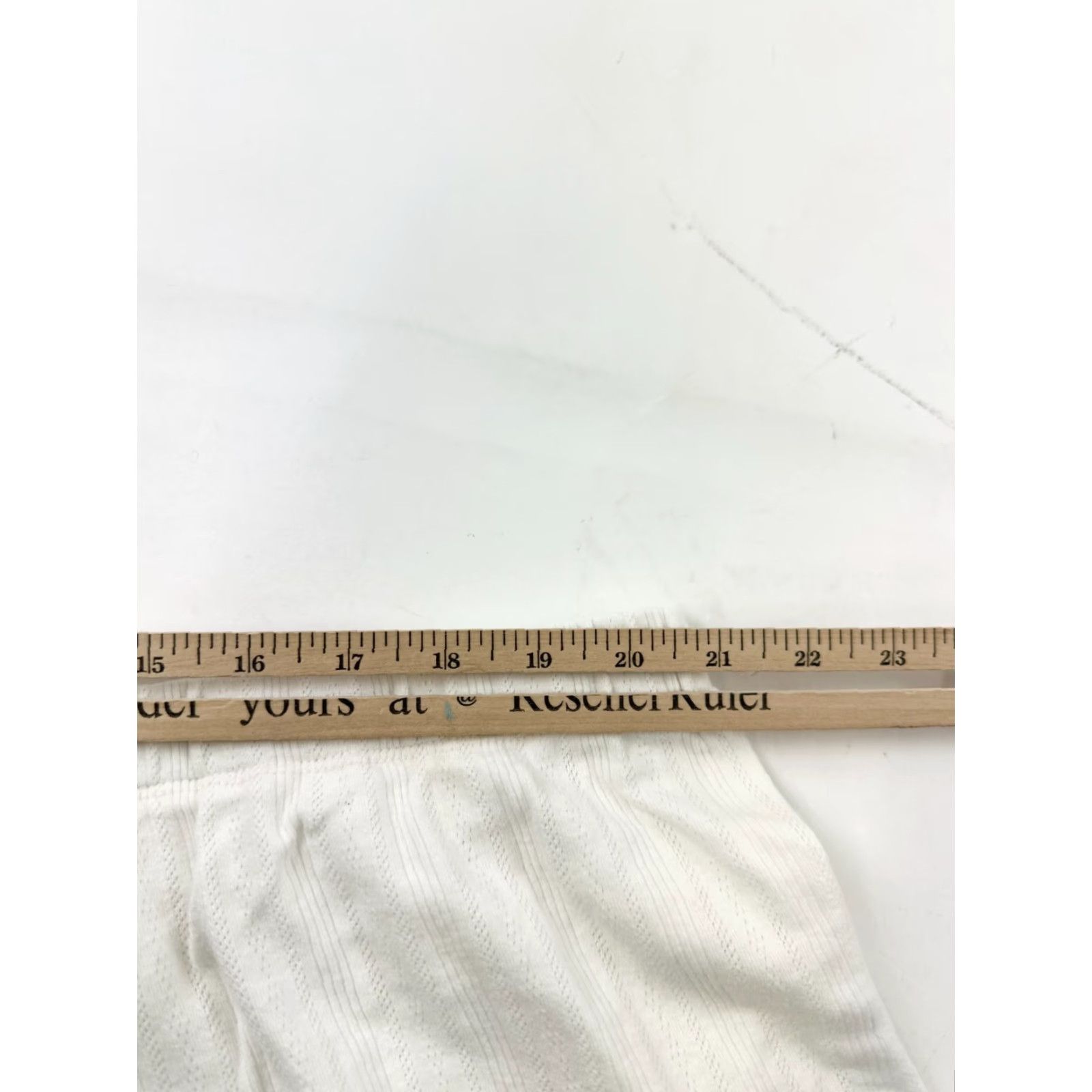 J.Crew VINTAGE J.Crew Women's Pajama Shorts Plus 3X Ivory Sleepwear 2" Inseam Size 40" / US 18 - 8 Thumbnail