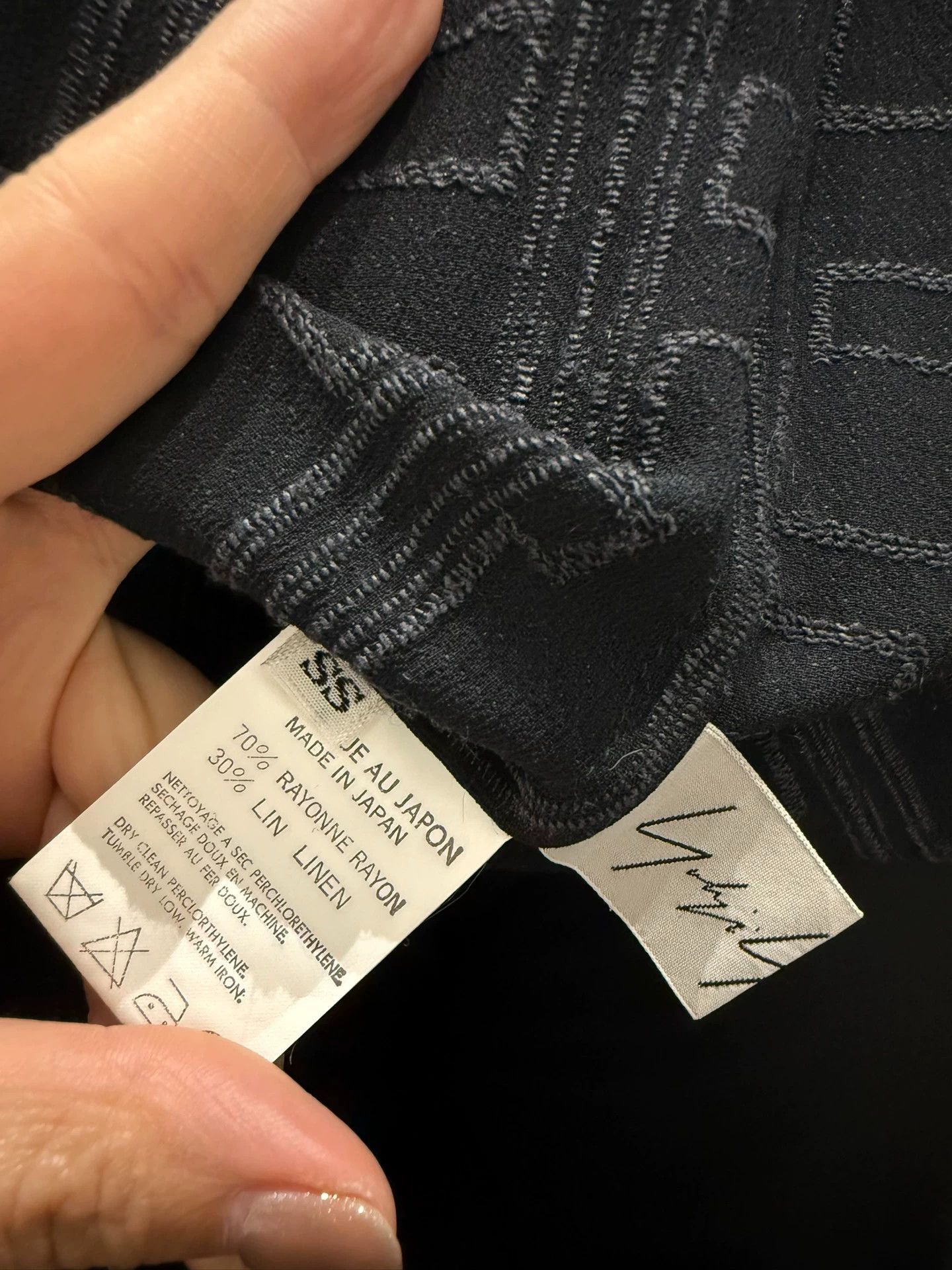 Yohji Yamamoto Yohji Yamamoto 1996ss Rayon Skirt Vintage Geo Details Size 24" / US 00 / IT 34 - 7 Thumbnail