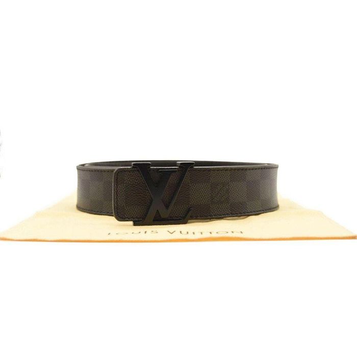 Louis Vuitton Patent Leather Black Logo Buckle Belt (36/90)