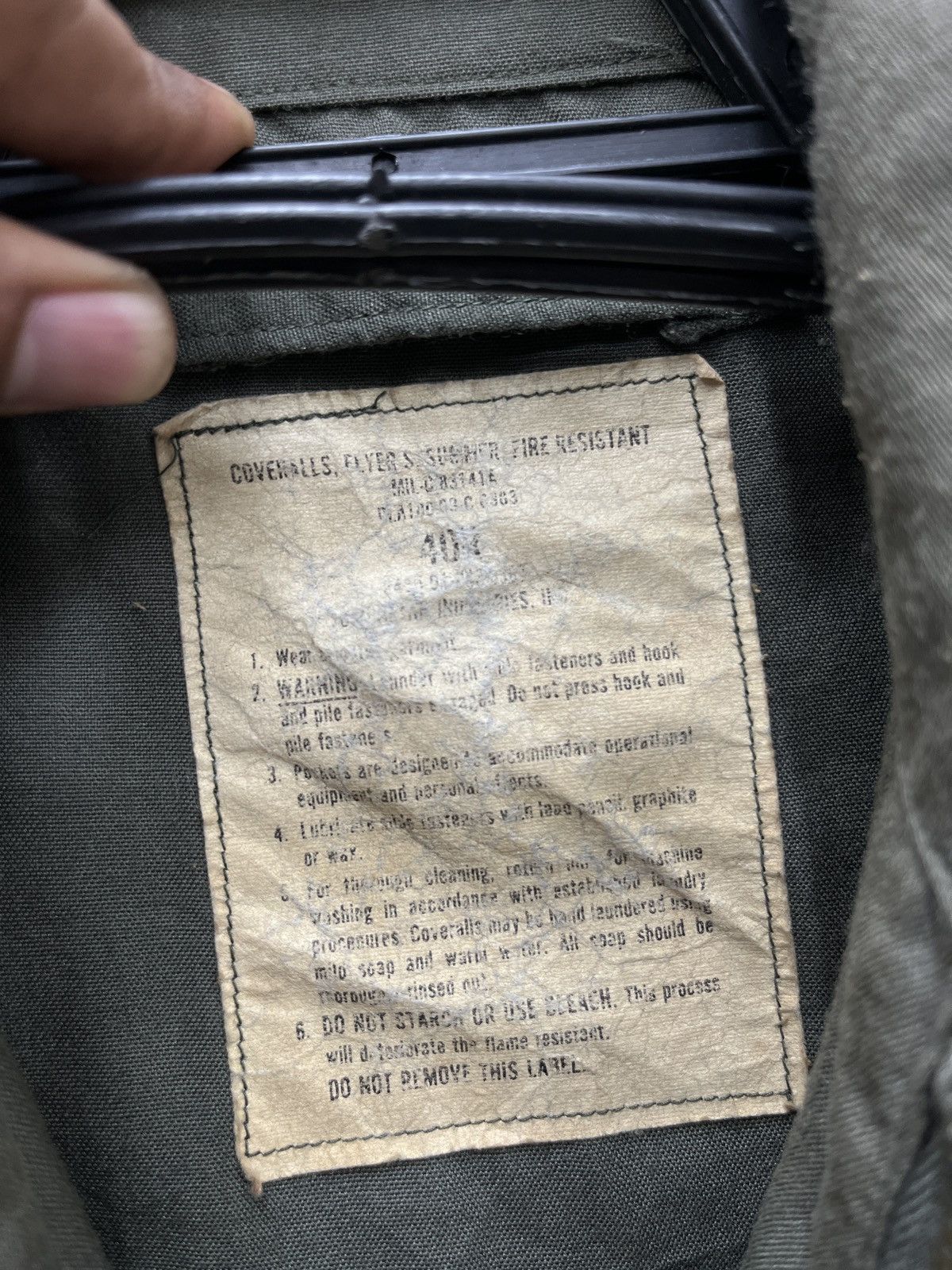 Vintage 🔥🔥🔥STEAL VTG ARMY FLYERS COVERALL SUMMER Size US 40 / EU 56 - 4 Thumbnail
