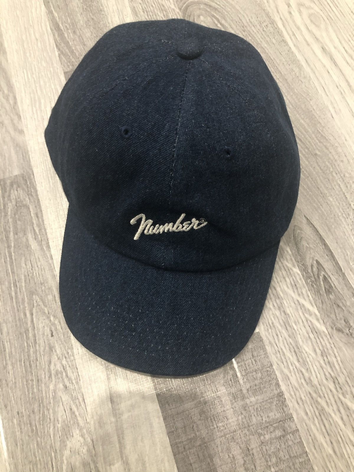 Number (N)ine × STUDIOUS Nimber (N)ine x Studious Denim 6 Panel Baseball Cap Size ONE SIZE - 4 Thumbnail