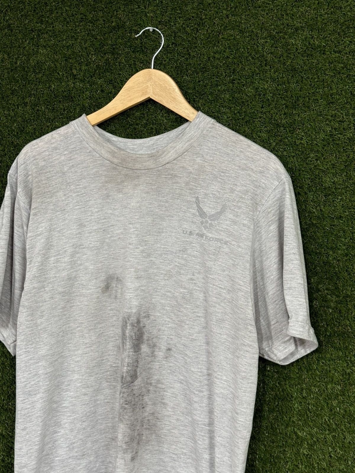Vintage Vintage Distressed US Air Force Military Grey Logo Shirt 3M Size US XL / EU 56 / 4 - 3 Thumbnail
