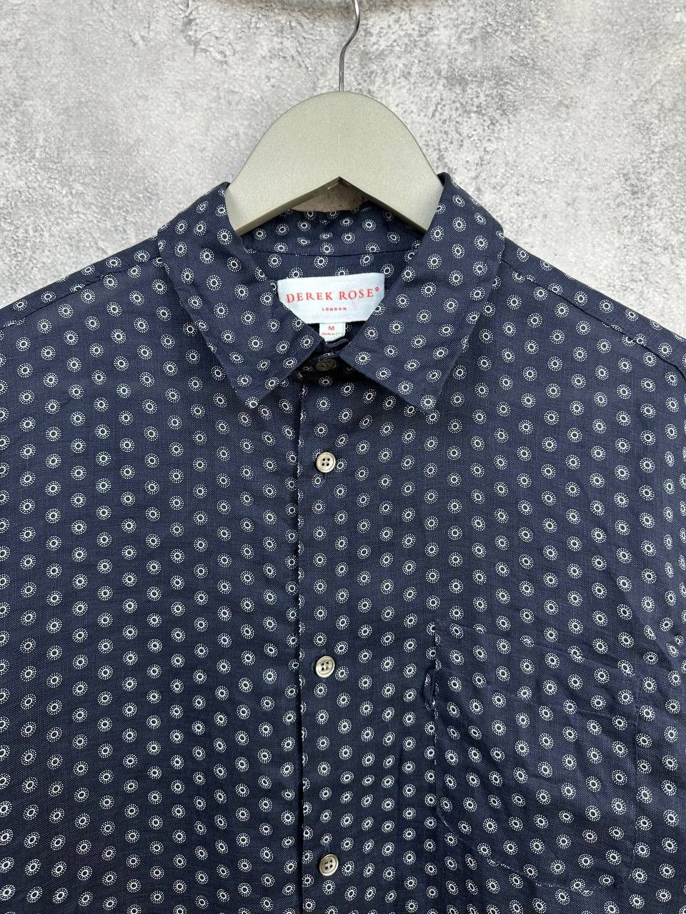 Derek Rose Derek Rose London Pure Linen Luxury Pajama Shirt Medallion Size US M / EU 48-50 / 2 - 4 Thumbnail