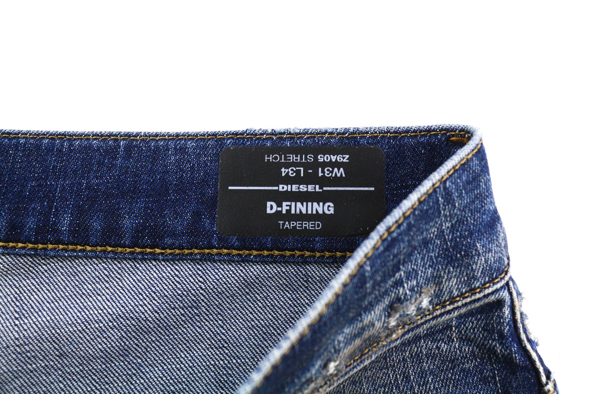 Diesel D-FINING Z9A05 W31/L34 Stretch Blue Denim 40423 Size US 31 - 6 Thumbnail