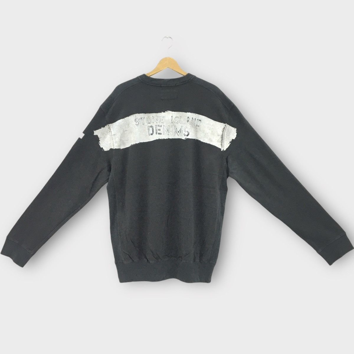 Stone Island Stone Island Denims Crewneck Big Logo Size US XL / EU 56 / 4 - 1 Thumbnail