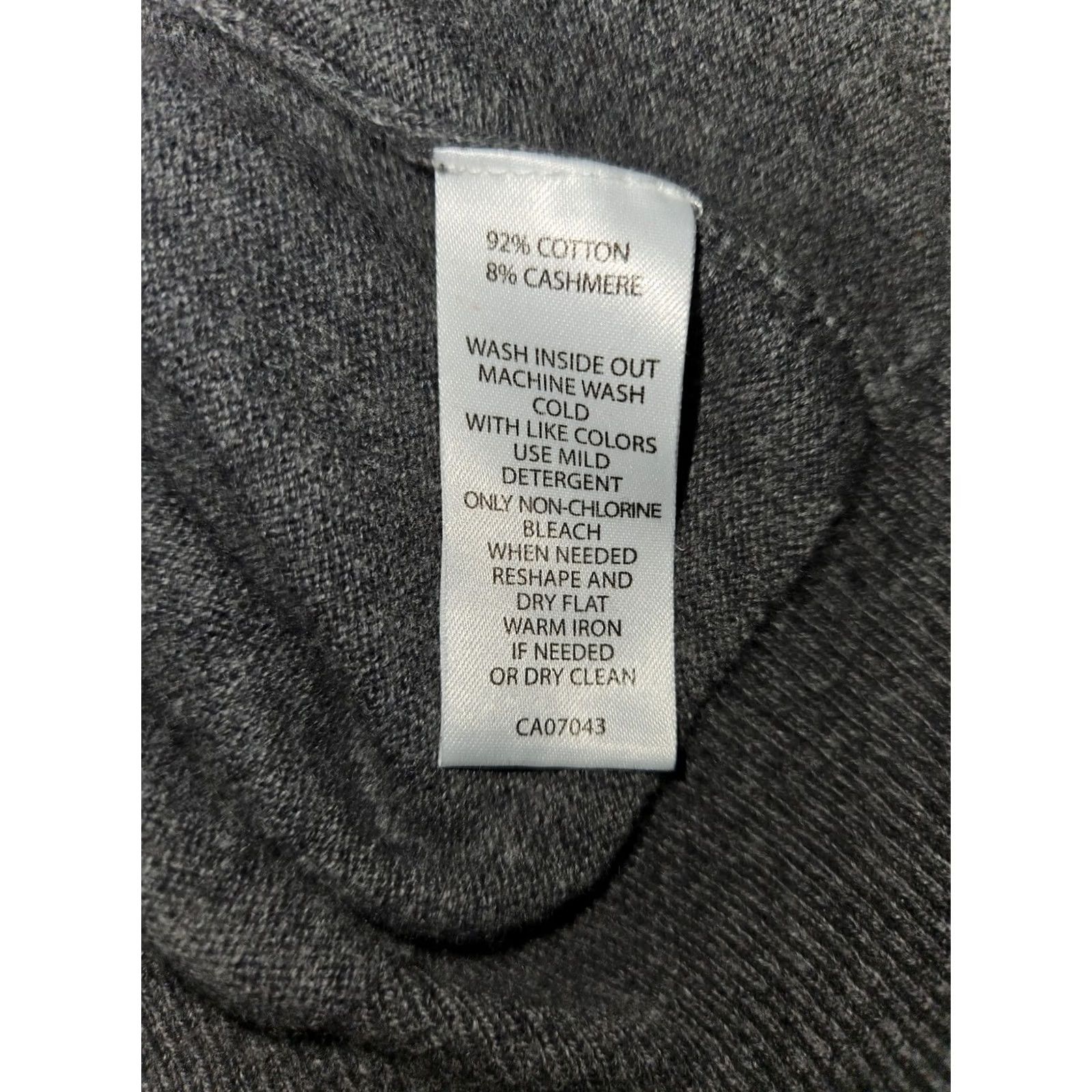 Vintage Sebastian Cooper Sweater Mens Large Gray V-Neck Cotton Cashmere Diamond Print Size US L / EU 52-54 / 3 - 7 Thumbnail