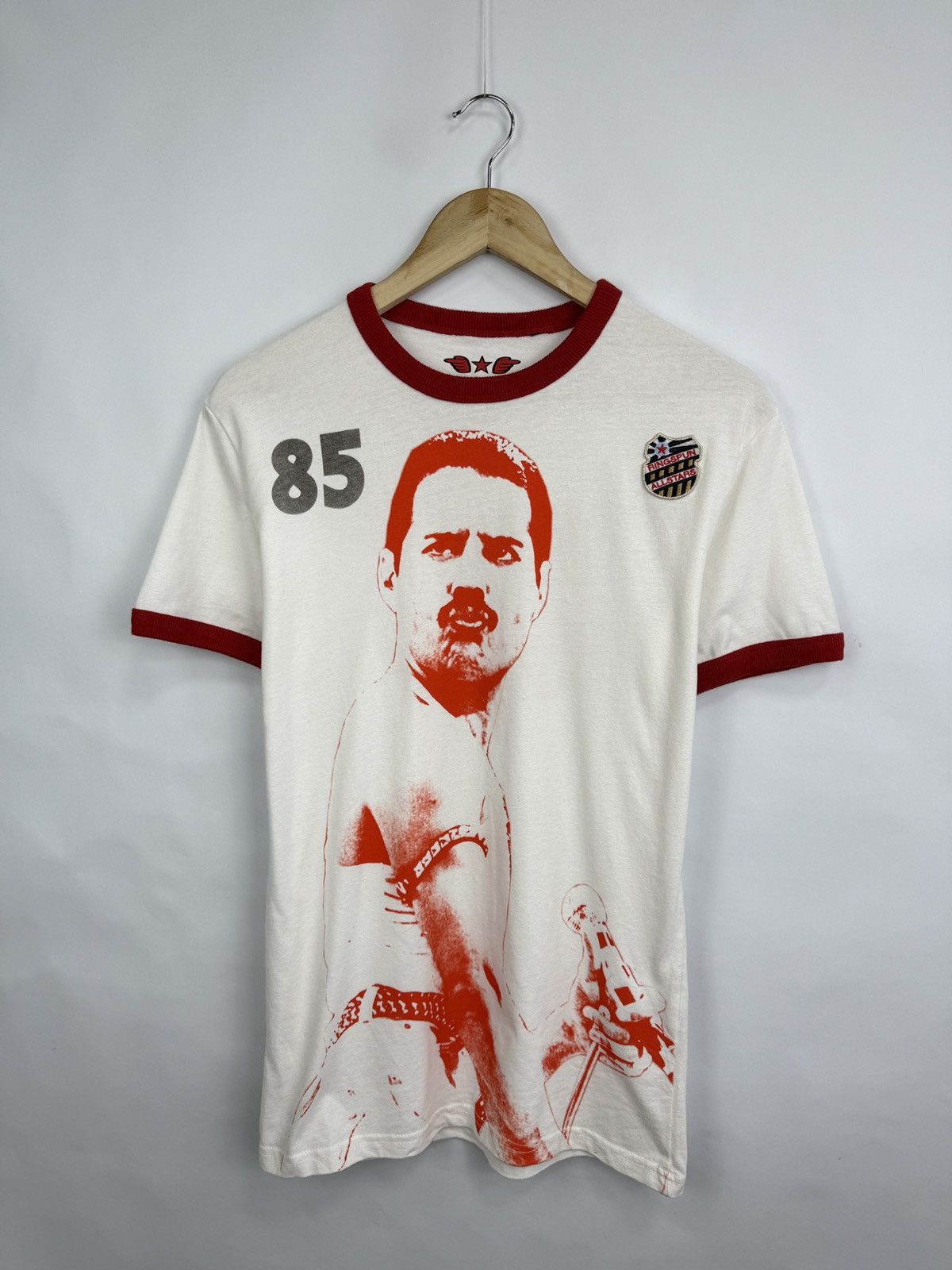 Ringspun 🇬🇧 Vintage Ringspun Freddie Mercury Queen Allstars T-Shirt Size US S / EU 44-46 / 1 - 4 Thumbnail