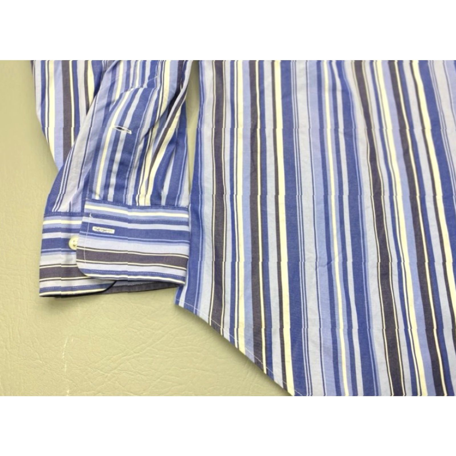 Polo Ralph Lauren Polo Ralph Lauren Shirt Mens XL Blue White Stripe Classic Fit Button Up Size US XL / EU 56 / 4 - 3 Thumbnail