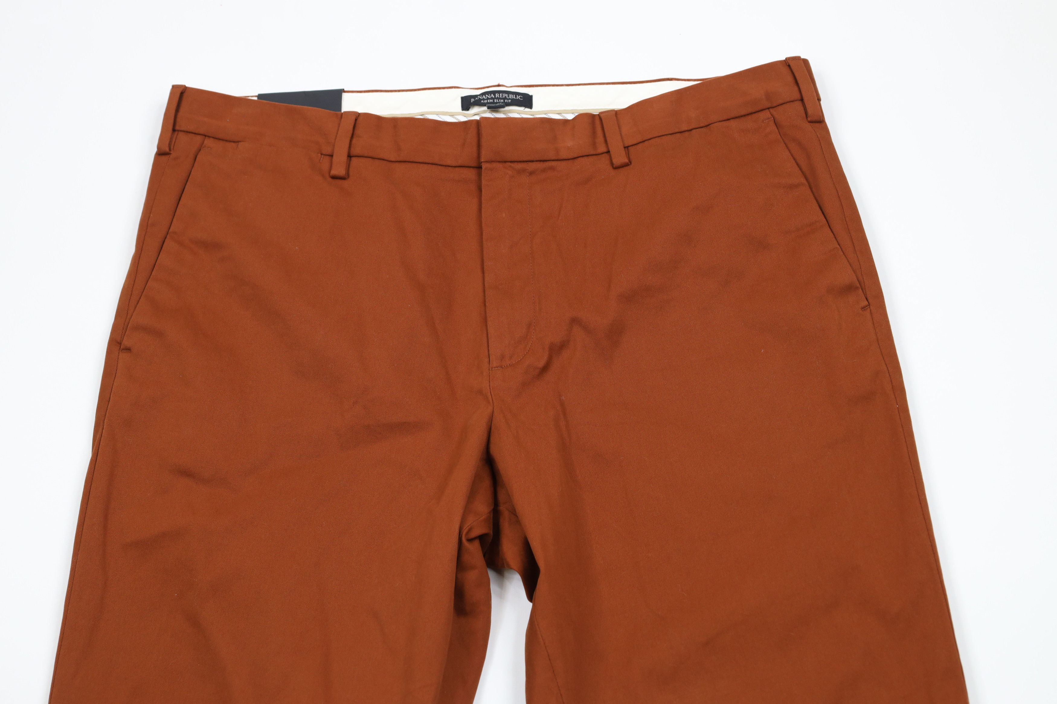 Banana Republic × Vintage New Banana Republic Fit Rapid Movement Chino Pants Orange Size US 38 / EU 54 - 2 Thumbnail