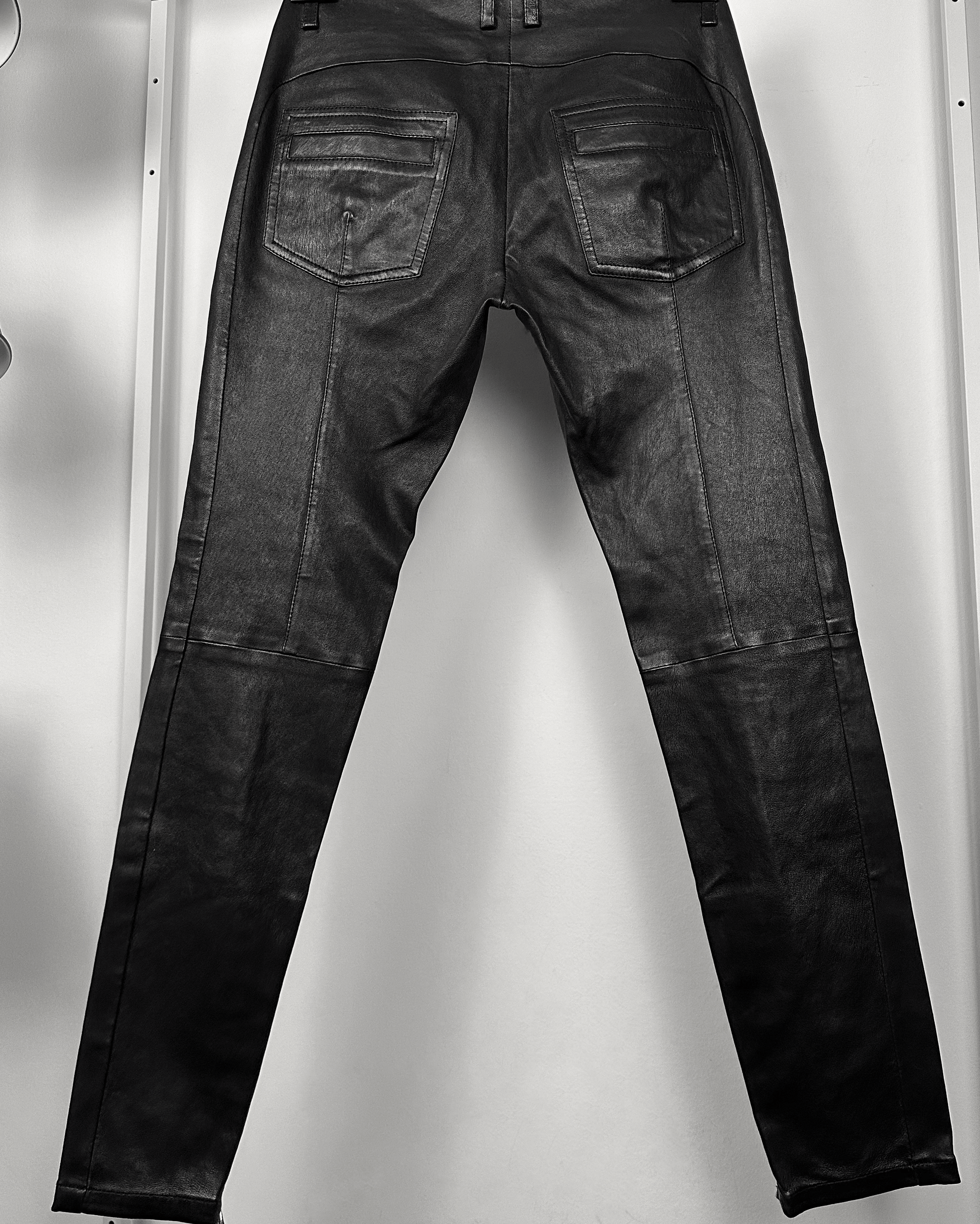 Balmain Balmain Christophe Decarnin Leather Biker Pants Size US 28 / EU 44 - 7 Thumbnail