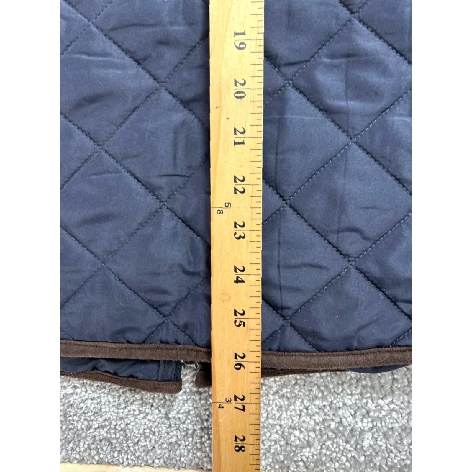 Vintage Magaschoni Quilted Vest Mens Small Blue Full Zip Mock Neck Thermal Insulation Size US S / EU 44-46 / 1 - 6 Thumbnail