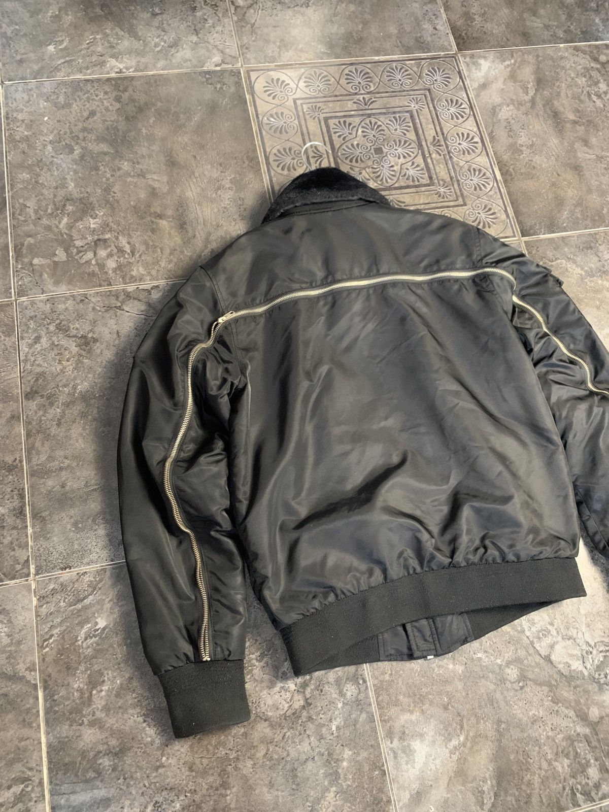 Vintage 883 Police Fur Bomber Jacket Size US S / EU 44-46 / 1 - 15 Thumbnail