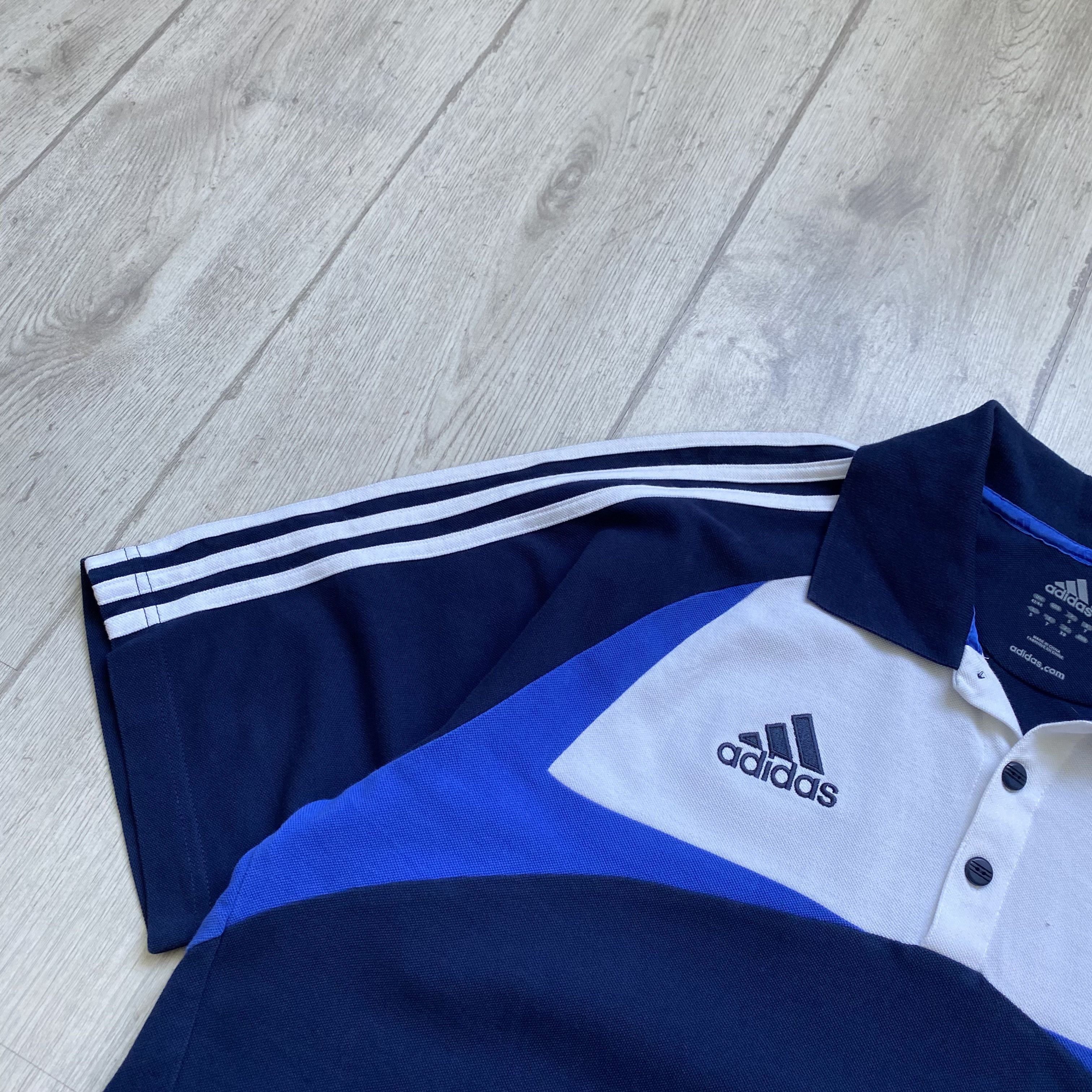 Chelsea Soccer Vintage 00s Adidas Chelsea Polo Football team Soccer Drill Size US L / EU 52-54 / 3 - 4 Thumbnail