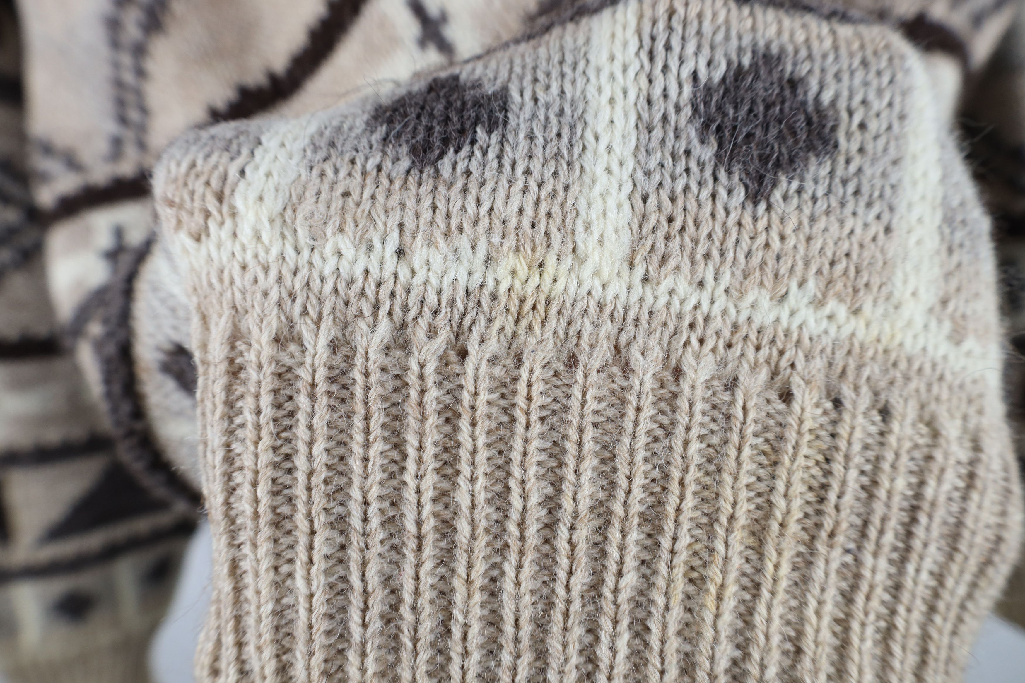 Vintage Vintage 90s Streetwear Wool Fair Isle Fisherman Sweater Size US L / EU 52-54 / 3 - 6 Thumbnail