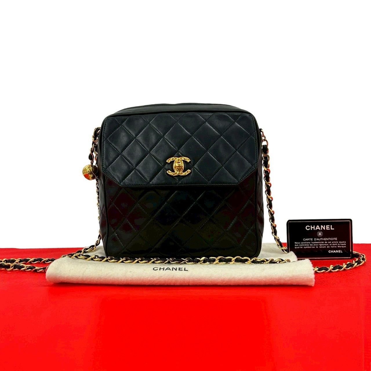 Chanel Chanel Chanel Matelasse Lambskin Shoulder Bag Leather Shoulder Bag DUTY FREE for USA Size ONE SIZE - 1 Thumbnail