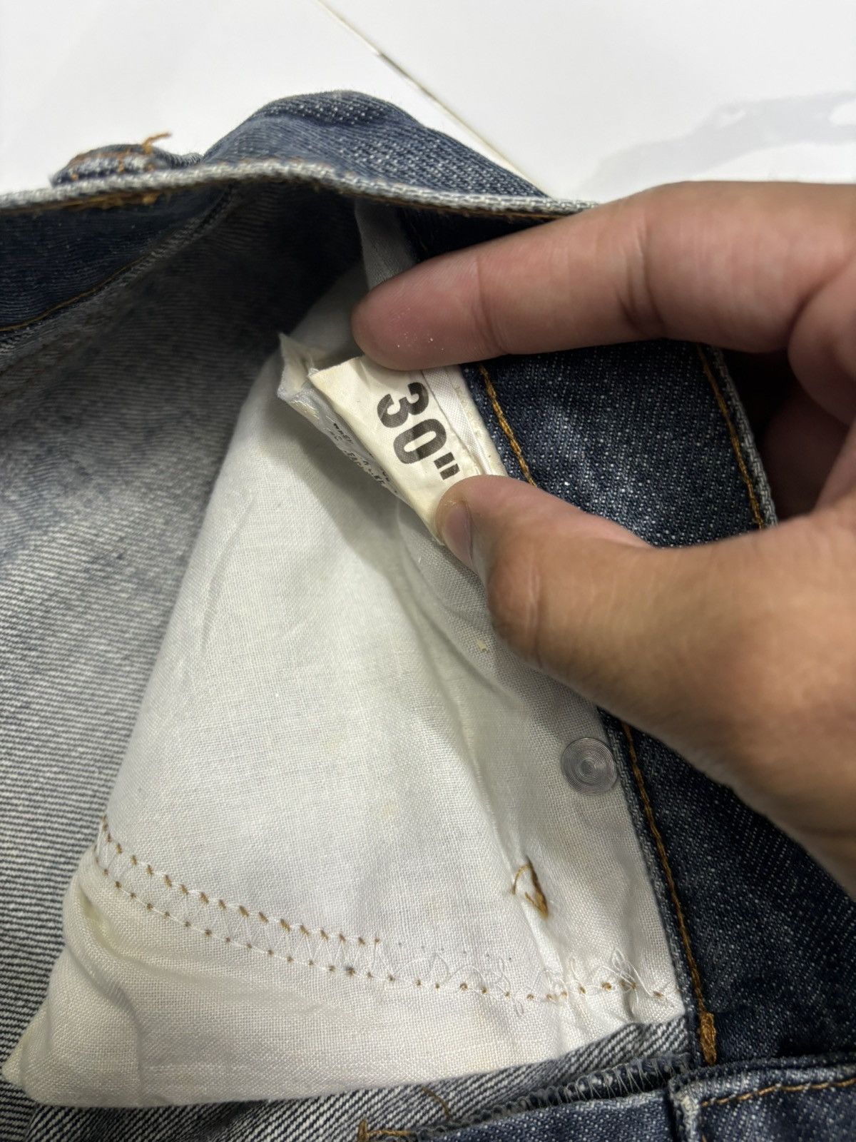 If Six Was Nine 🔥SILAS JAPANESE DISTRESS JEANS Size US 32 / EU 48 - 13 Thumbnail