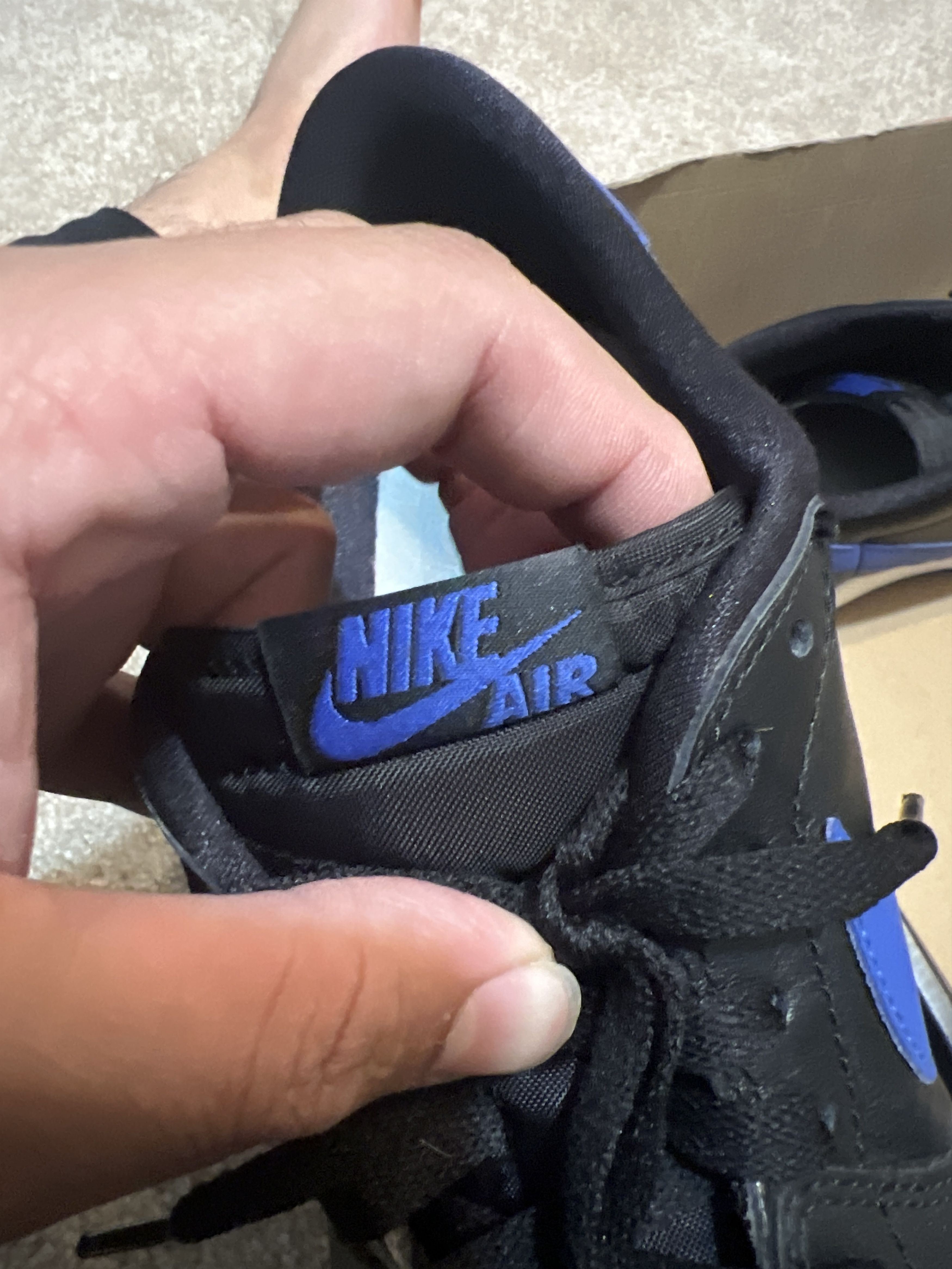 Nike Jordan 1 Retro Low Royal Blue OG Size US 12 / EU 45 - 6 Thumbnail