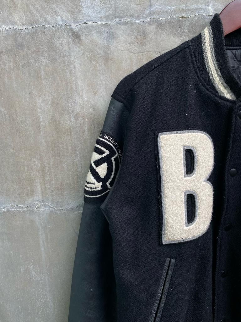 Bounty Hunter 120% Dark Side Justice Leather Varsity Jacket Size US M / EU 48-50 / 2 - 6 Thumbnail