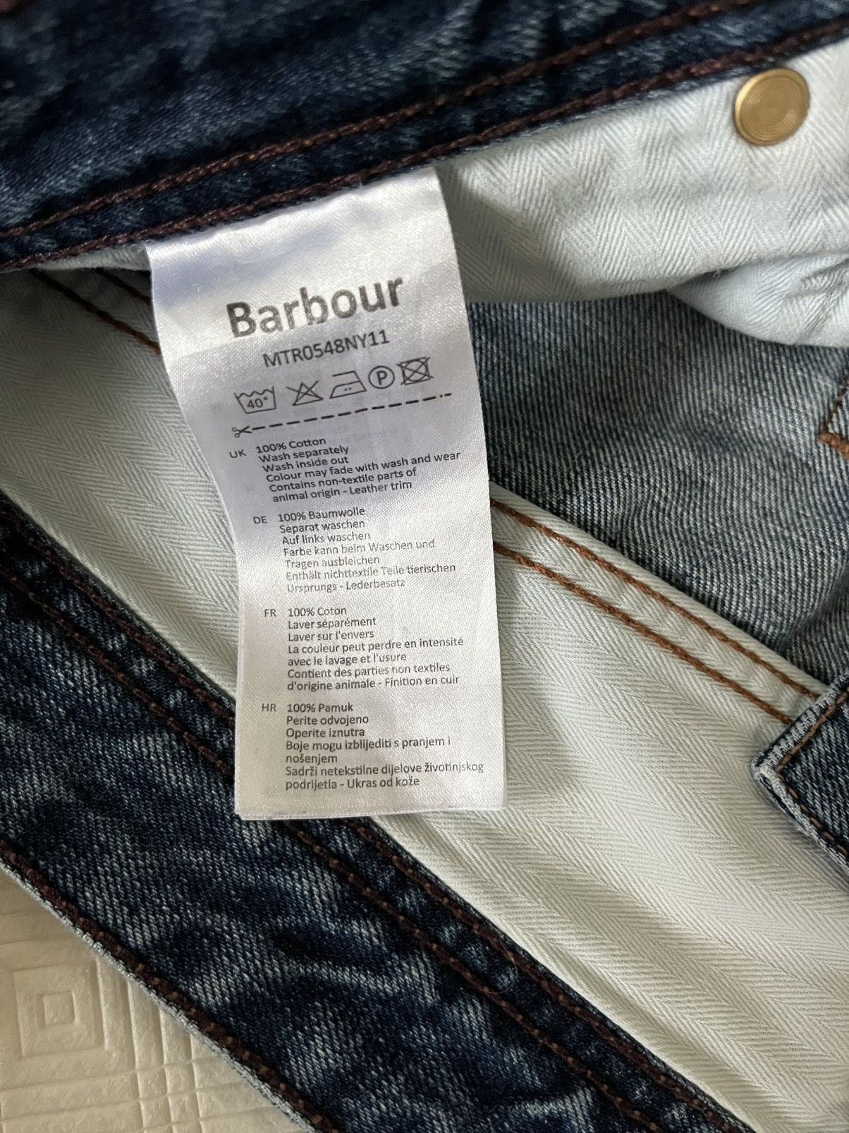 Barbour Barbour International Robust Workwear Indigo Jeans Size 32 Size US 32 / EU 48 - 6 Thumbnail