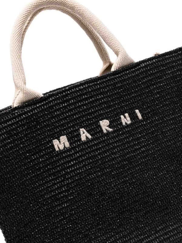 Marni o1srvl11e0624 Tote Bag in Black Size ONE SIZE - 3 Thumbnail