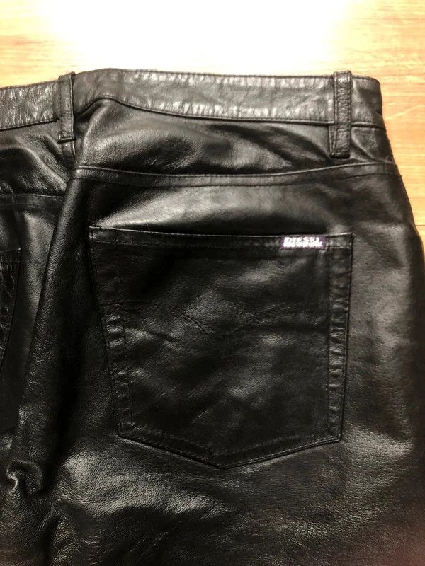 Diesel Diesel Leather Pants Real Avantgarde punk style Archive Size US 32 / EU 48 - 3 Thumbnail