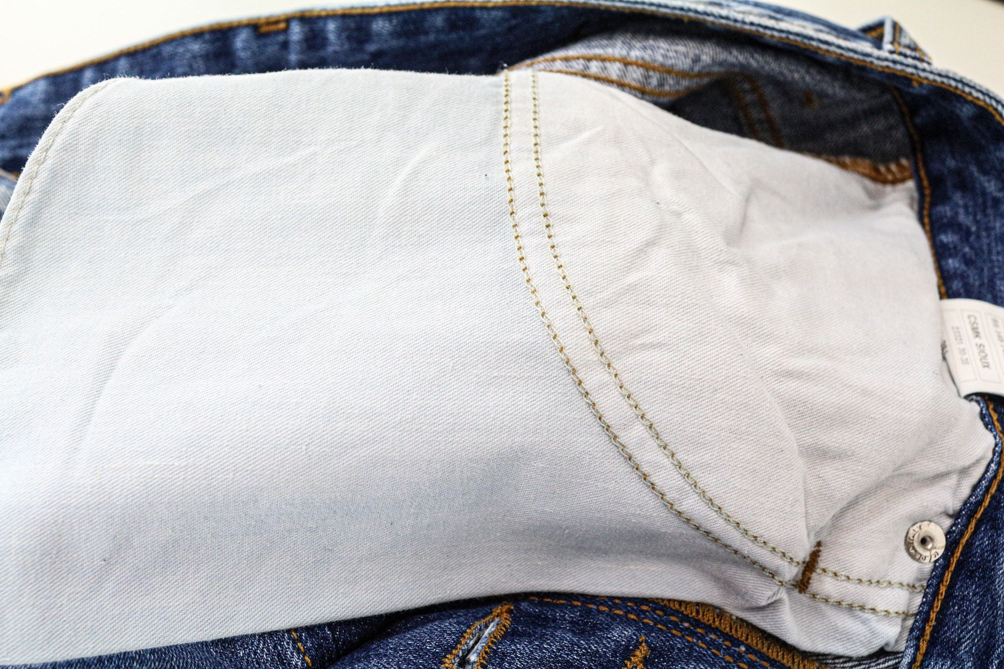 Takeshy Kurosawa TK 08 W34 Blue Distressed Button Slim Jeans 75721 Size US 34 / EU 50 - 7 Thumbnail