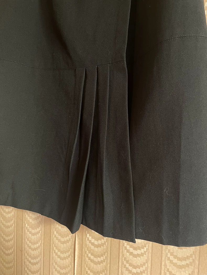 Y's Y's size os 80s Hemp Black Wool Pleated Skirt Size 25" / US 0 / IT 36 - 4 Thumbnail