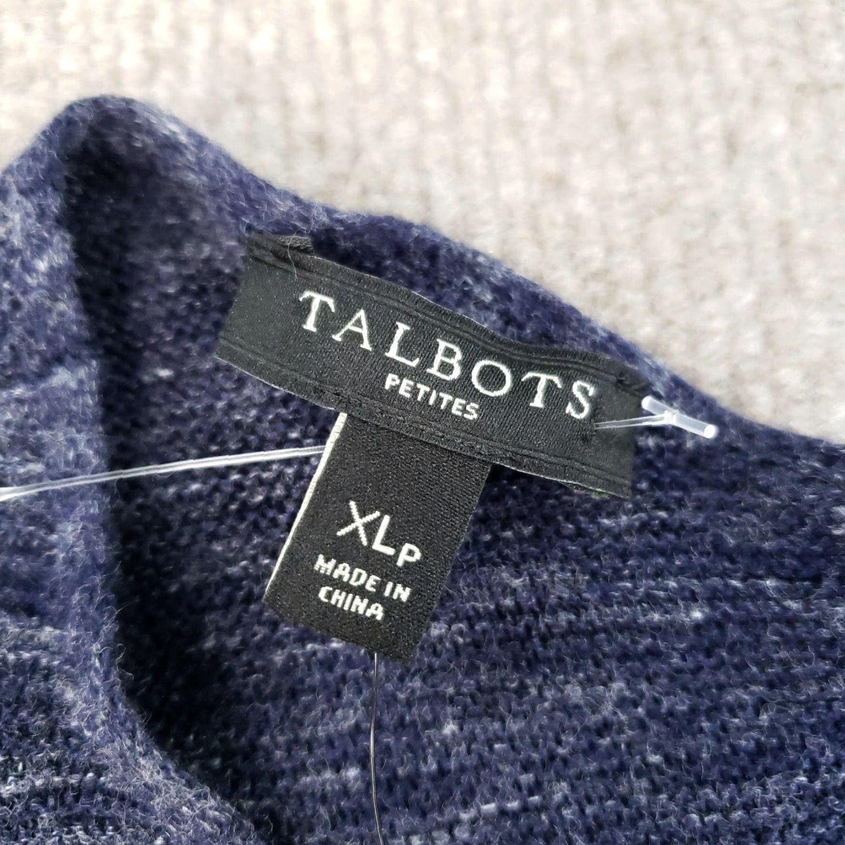 Talbots Talbots Cardigan Sweater Womens XL Petite Blue Knit Open Front Fringe Casual Size XL / US 12-14 / IT 48-50 - 5 Thumbnail