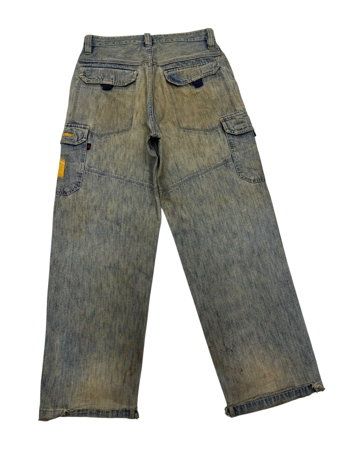 JNCO 🔥JNCO Rusty Style DrunknMunky Baggy Skater Cargo Jeans Size US 32 / EU 48 - 4 Thumbnail