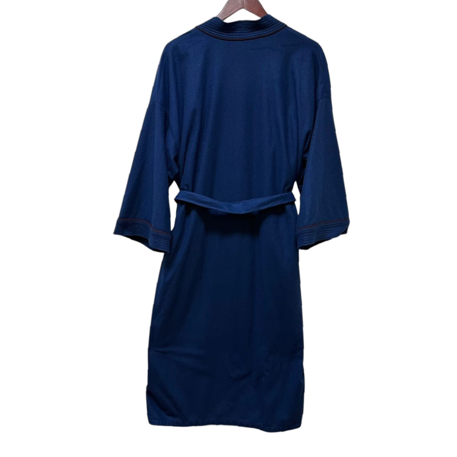 Vintage VINTAGE Towncraft Blue Smoking Lounge Robe House Coat One Size Made in USA Size US L / EU 52-54 / 3 - 1 Thumbnail