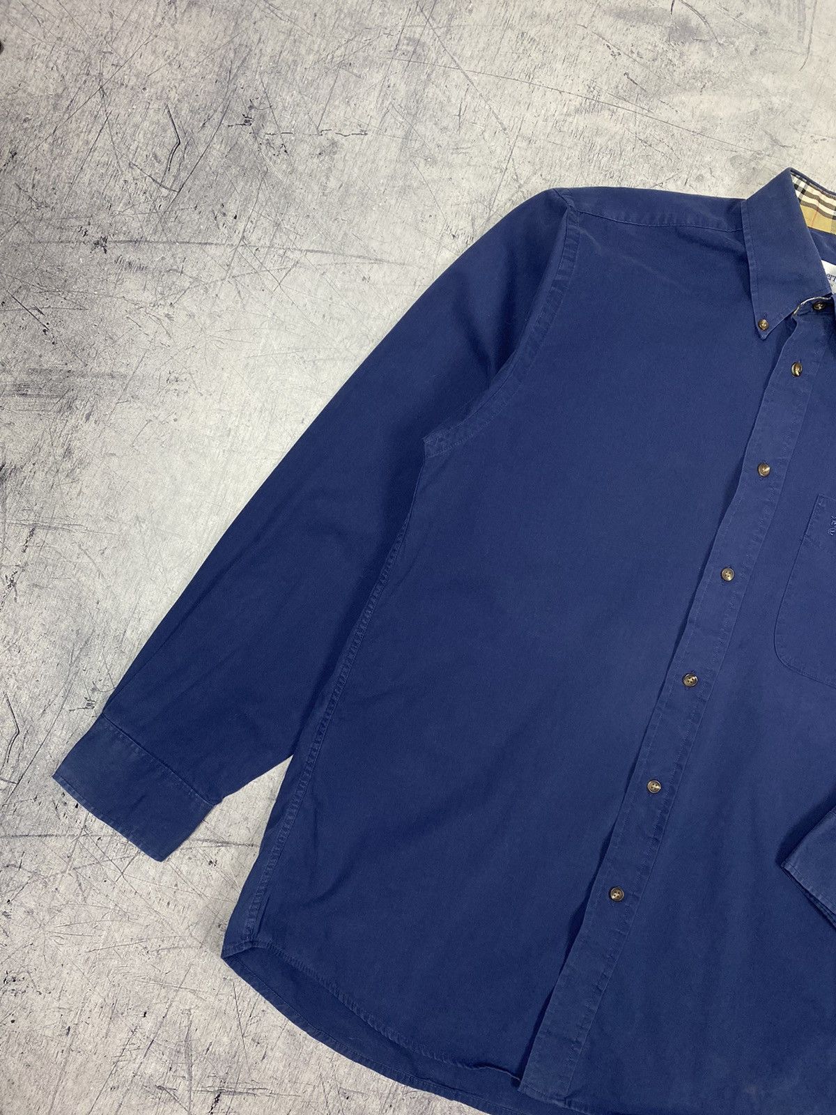 Burberry × Vintage Vintage 90 Burberry Nova Check Designer Button Up Shirt Size US M / EU 48-50 / 2 - 3 Thumbnail