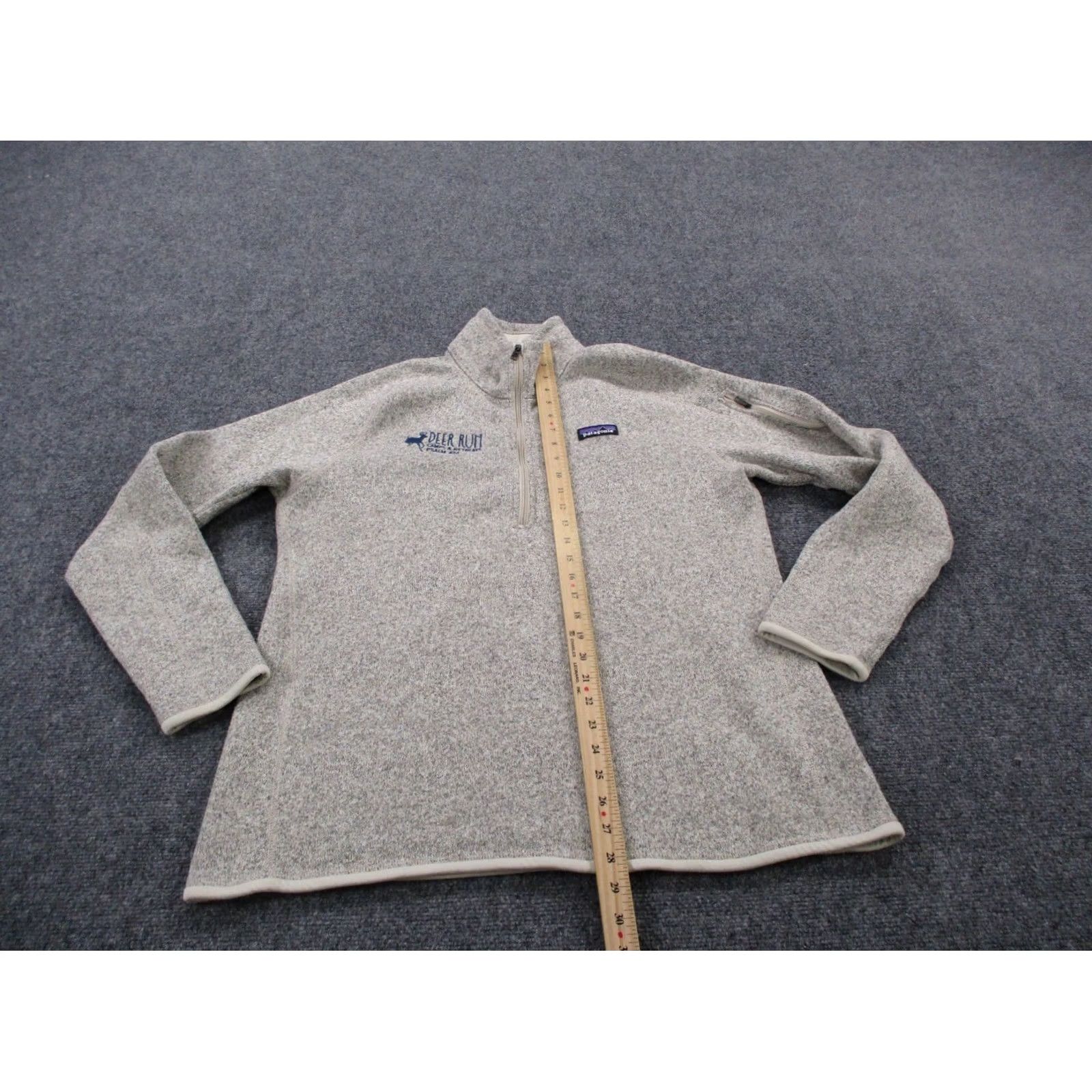 Patagonia Patagonia Jacket Womens XL Beige Better Sweater Fleece Outdoor Windbreaker 1/4 Zip Pockets Logo Size XL / US 12-14 / IT 48-50 - 3 Thumbnail
