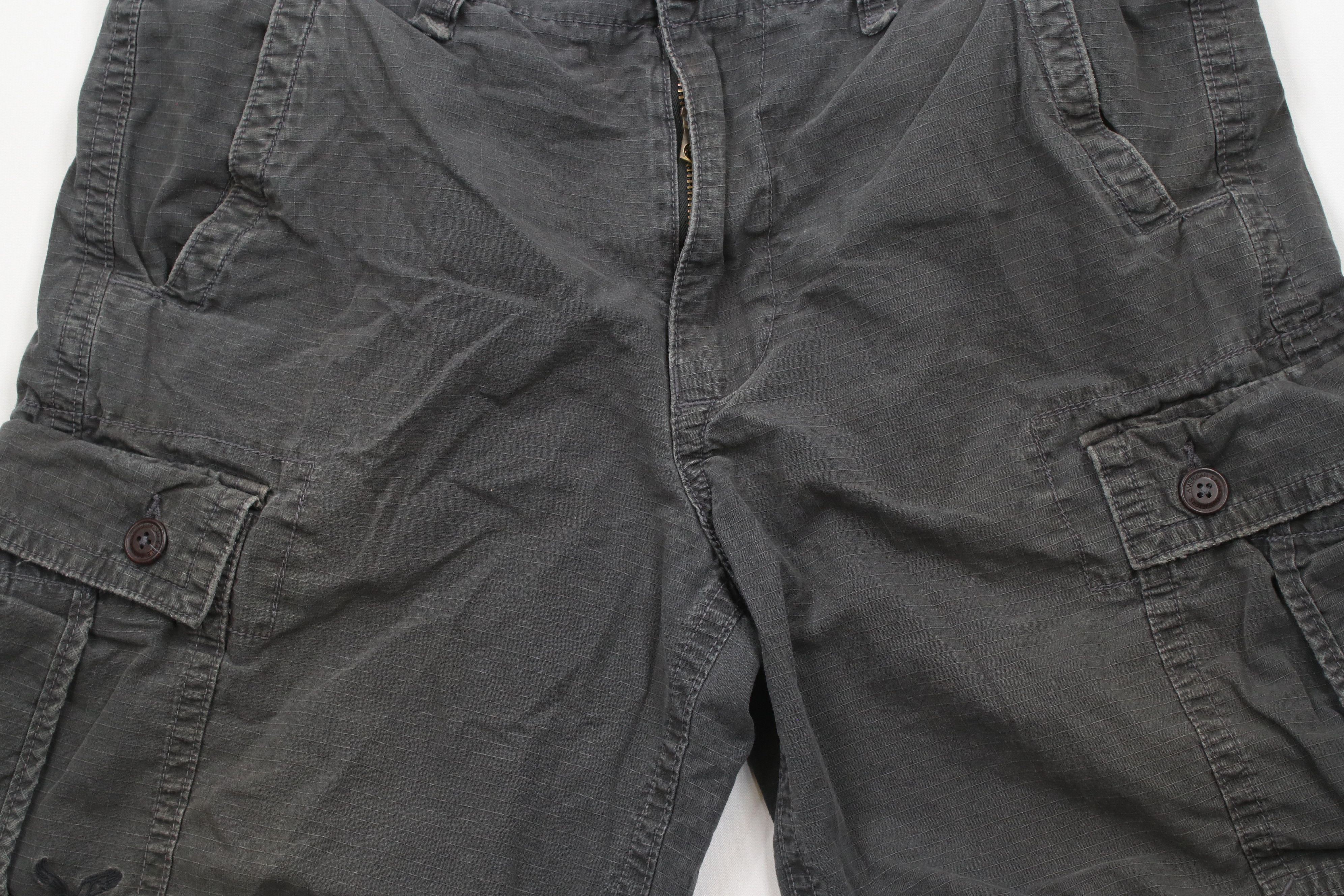 American Eagle Outfitters × Vintage Vintage Y2K American Eagle Outfitters Ripstop Cargo Shorts Size US 34 / EU 50 - 3 Thumbnail