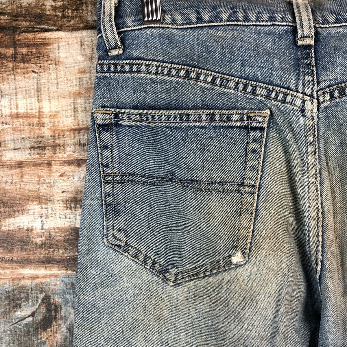 Japanese Brand DL BobSon Vintage faded ripped Blue Denim Pants #C207 Size US 30 / EU 46 - 15 Thumbnail