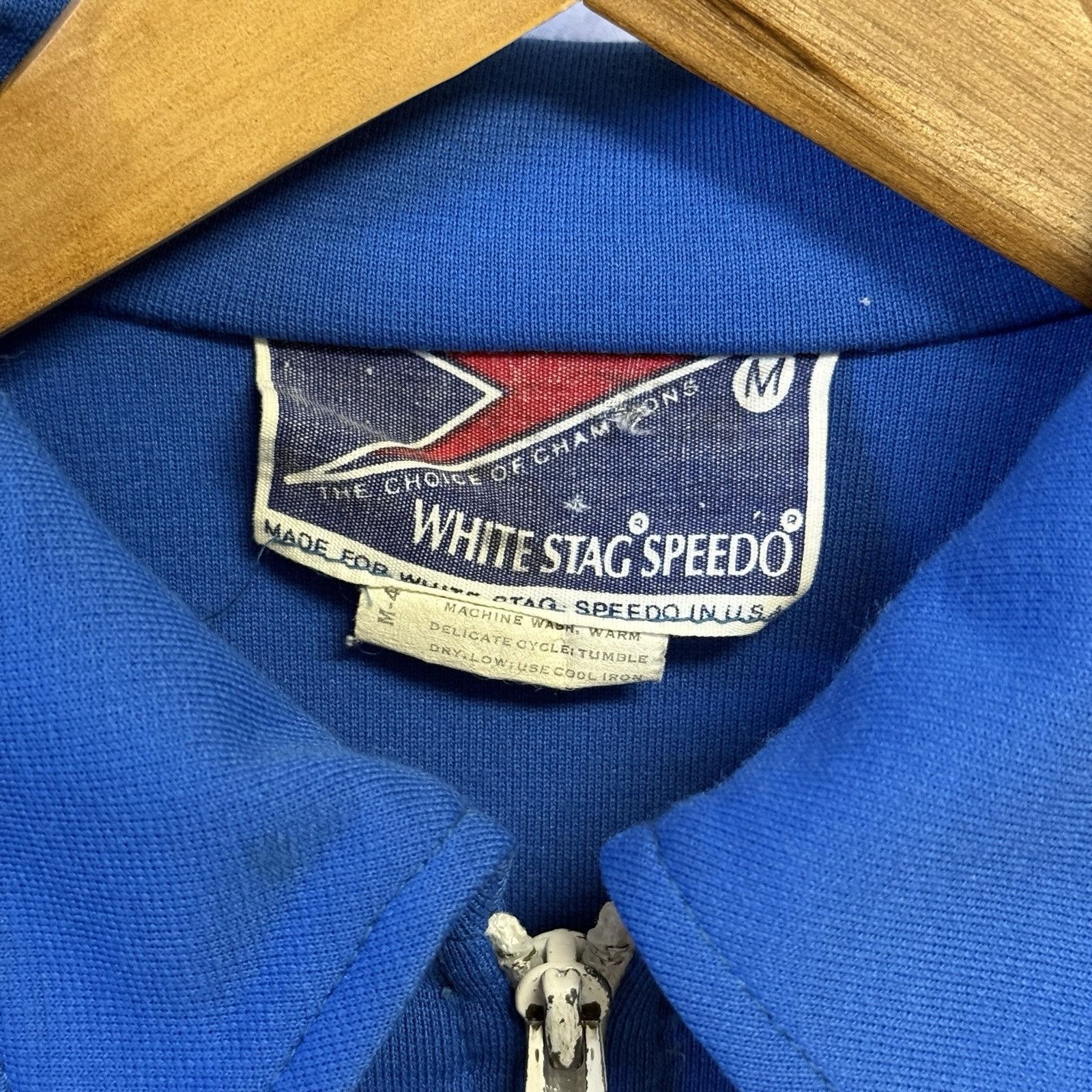 Vintage Vintage White Stag Speedo Track Jacket Mens Medium 21.5x24 Size US M / EU 48-50 / 2 - 4 Thumbnail