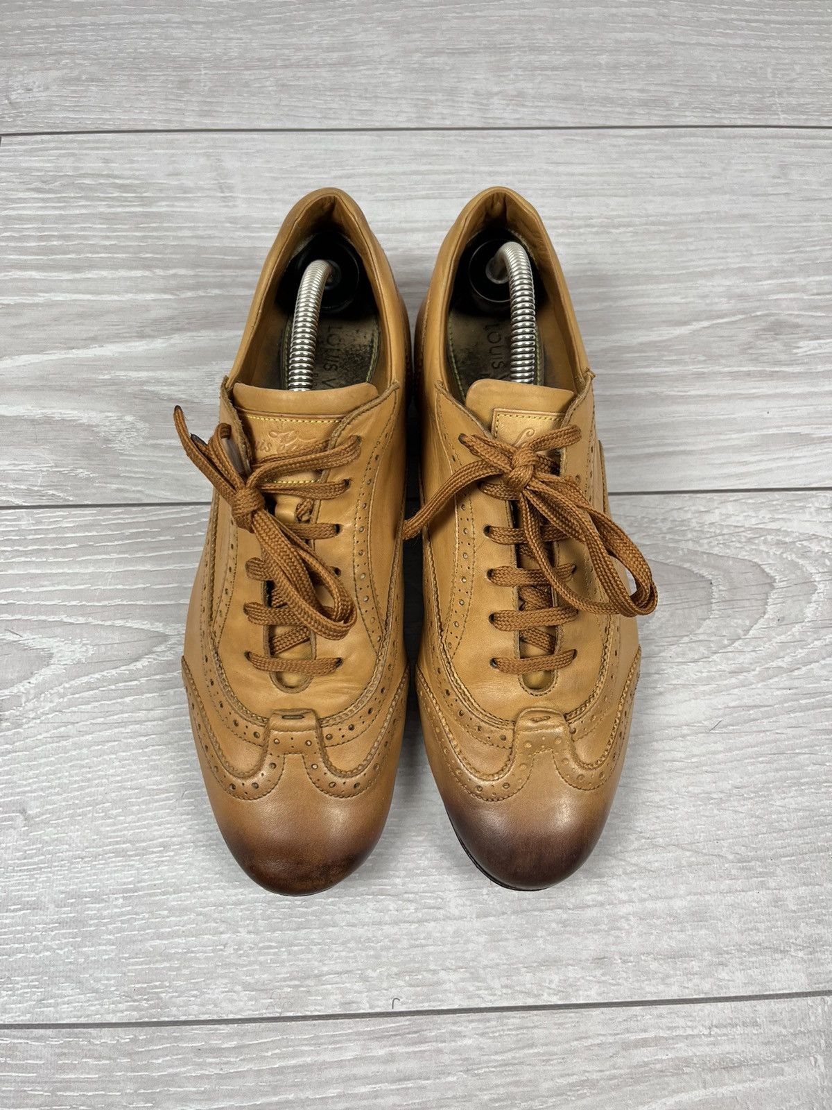 Louis Vuitton Louis Vuitton Baskets Camel Leather Brogues Shoes 9 us Size US 9 / EU 42 - 4 Thumbnail